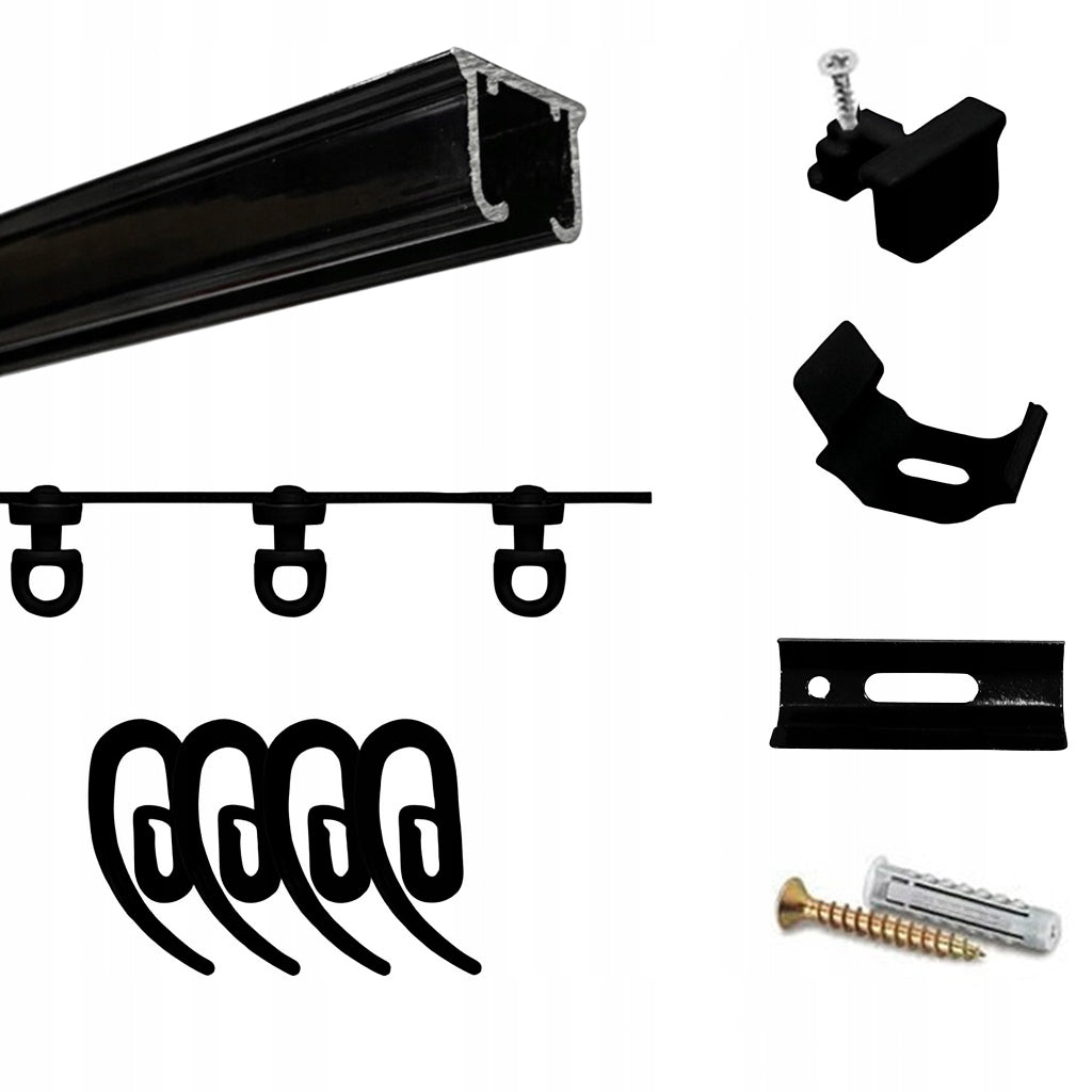 Szyna Sufitowa Aluminiowa MMS system WAVE FALA czarna