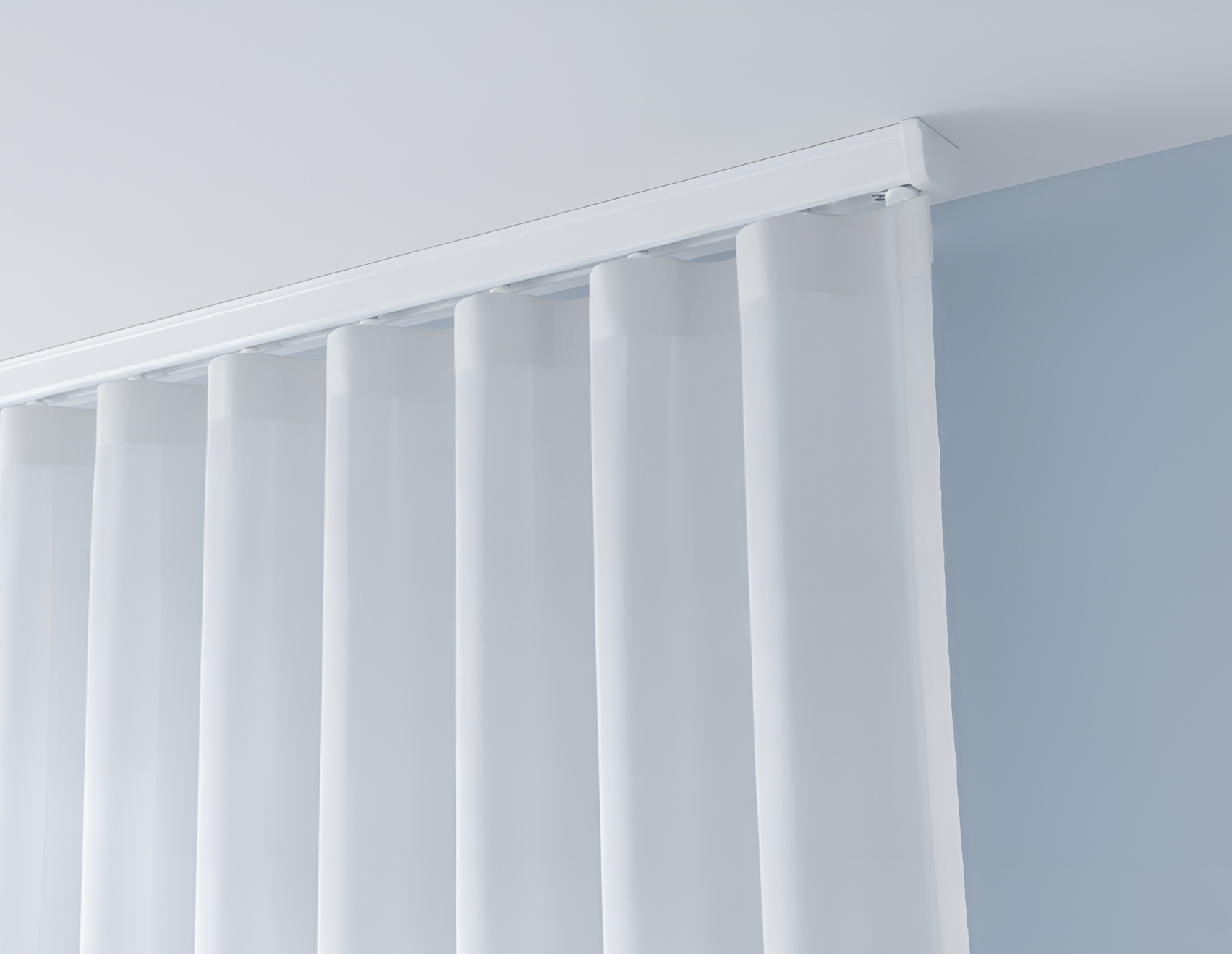 Karnisz Sufitowy Aluminiowy MMS system WAVE FALA biała