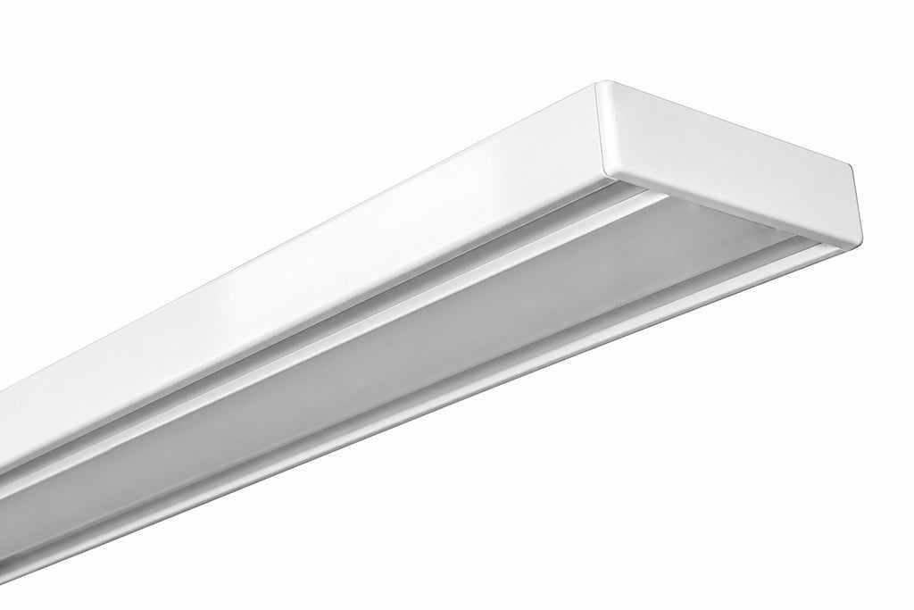 Karnisz Szyna Sufitowa Aluminiowa Podwójna MAX Biała