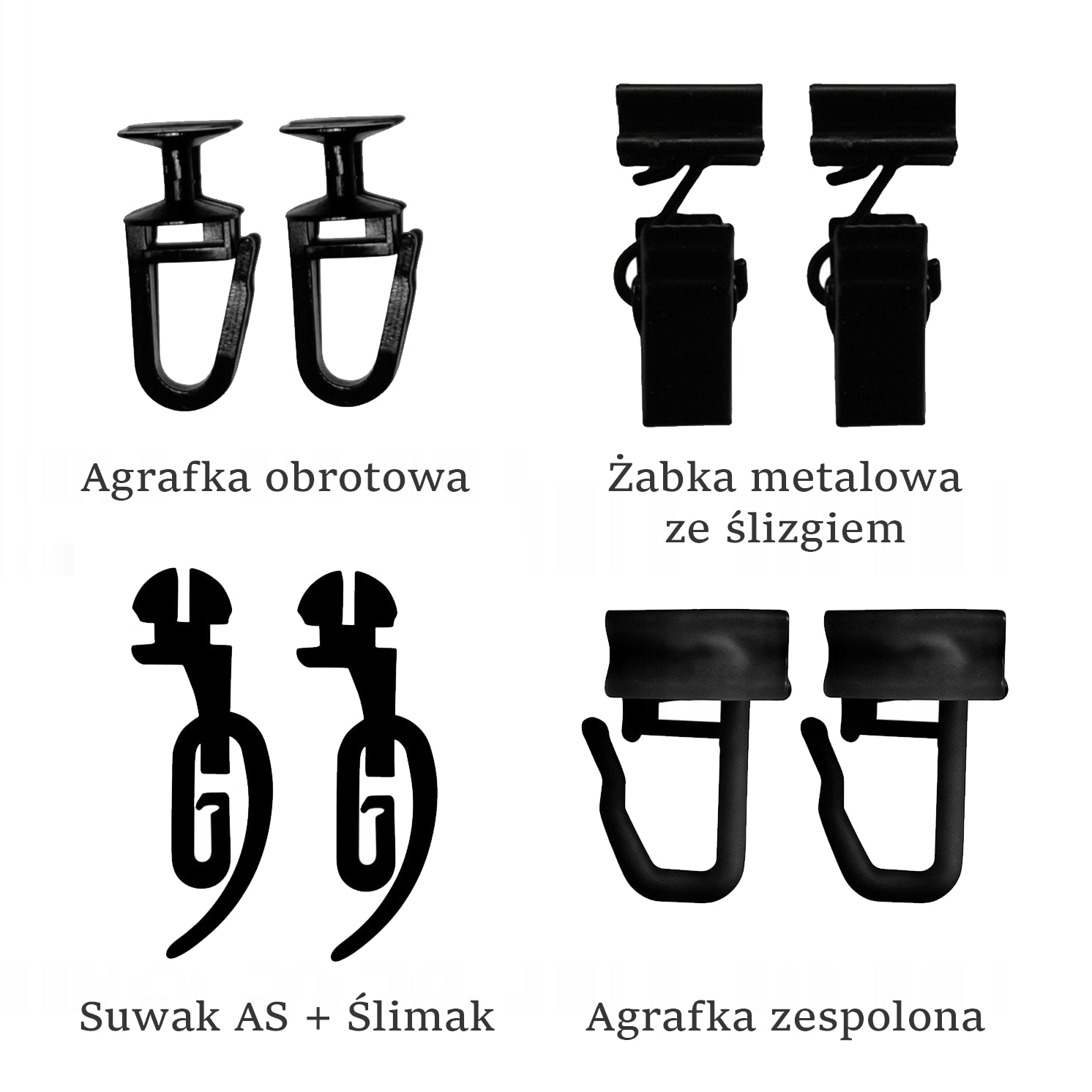 Karnisz Szyna Sufitowa Aluminiowa Podwójna MMS Czarna